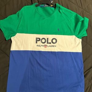 Authentic Ralph Lauren multi colored T-shirt xxl